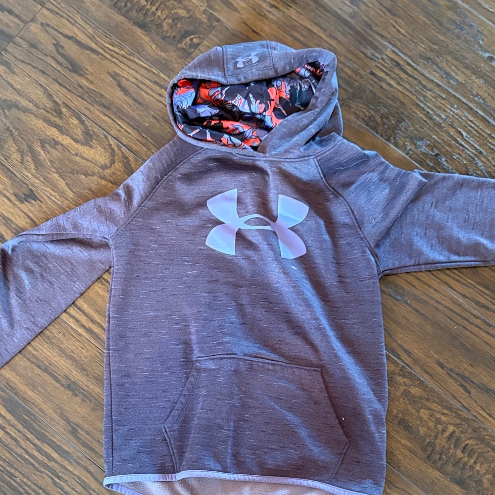 Under Armour Kids' Heathered Purple Hoodie